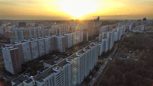 Cityscape at sunset