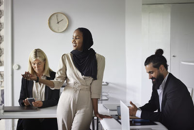 Business people at meeting