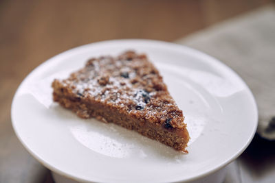 Close-up of dessert in plate