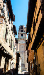 Low angle view of buildings against sky