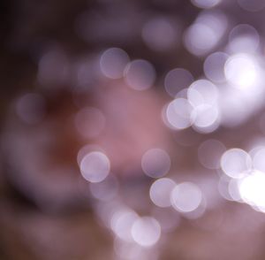 Defocused image of illuminated lights