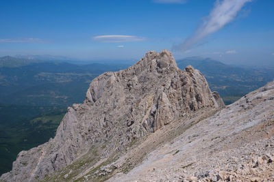 Top of the horn small great stone of italy abruzzo