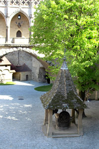 Built structure with trees in background