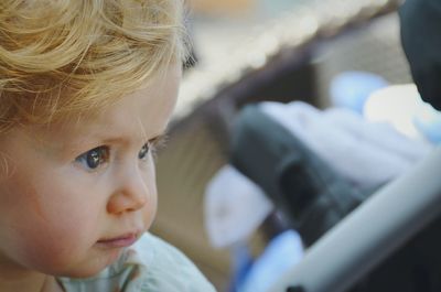 Close-up of young child