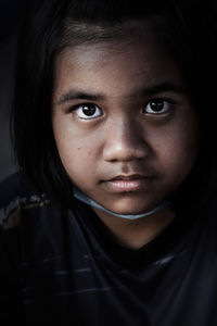 Close-up portrait of a teenage girl