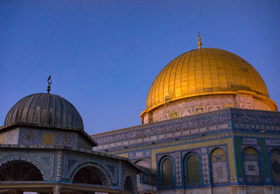 View of mosque against clear sky