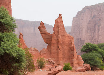 Rock formations on mountain