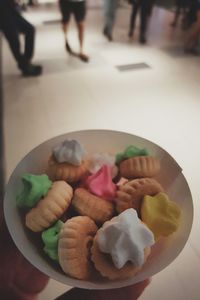 Close-up of served food in bowl