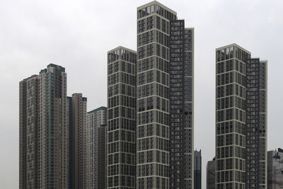 Low angle view of buildings against sky