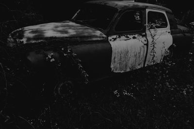 Close-up of airplane in car