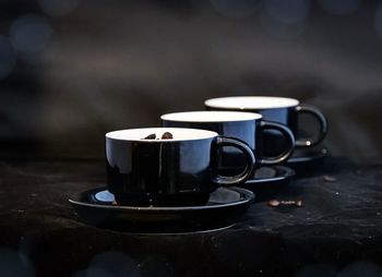 Close-up of coffee on table