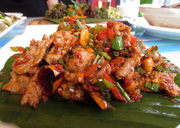 Close-up of food on plate