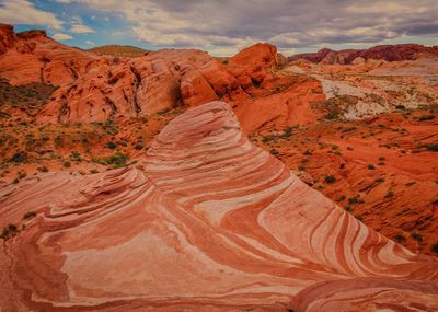 Rock formations in desert