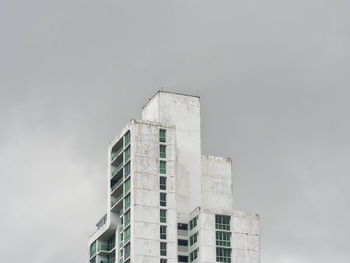 Low angle view of modern buildings against sky