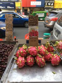 Close-up of various flowers for sale in market