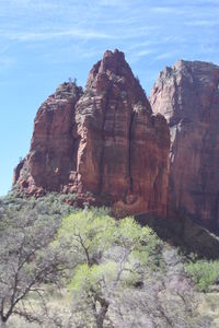 Scenic view of rocky mountains