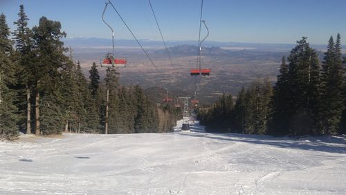 Scenic view of ski lift