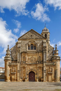 Low angle view of historical building against sky