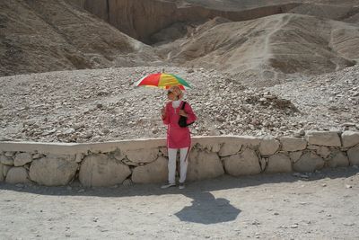 Full length of woman standing outdoors