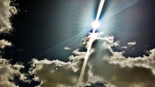 Low angle view of cloudy sky