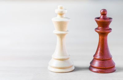 Close-up of chess pieces