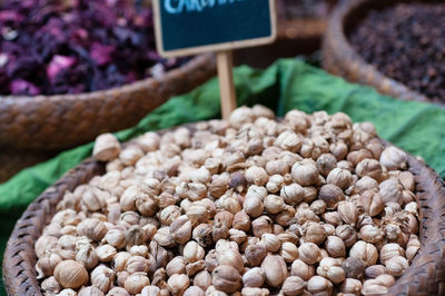 Close-up of vegetables for sale at market stall