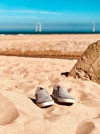 Shoes at beach