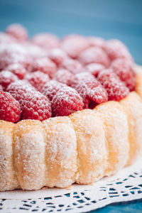 Close-up of dessert in plate