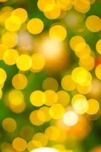 Defocused image of yellow lights