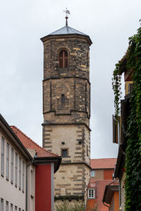 Low angle view of building against sky