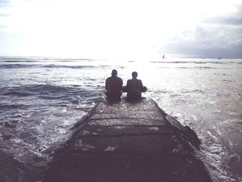 Scenic view of sea against sky