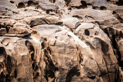 Full frame shot of rock formation