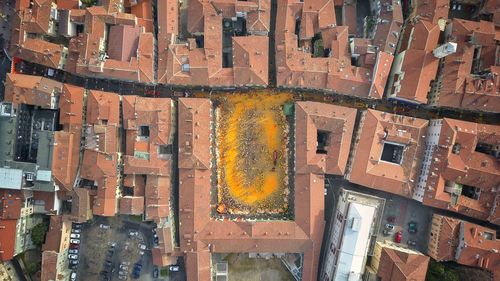 Full frame shot of old building