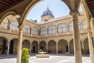 Low angle view of historical building