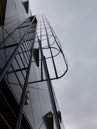 Low angle view of modern building against sky