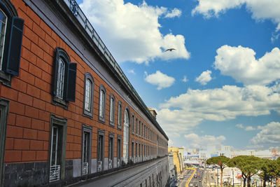 Napoli - view of the royal palace from via acton