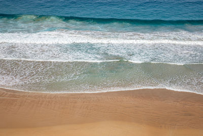 High angle view of beach