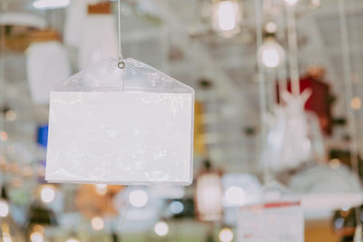 Close-up of glass for sale in market