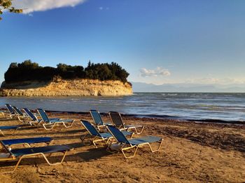 Beach at sidari, corfu