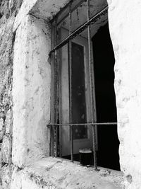 Window of old abandoned building