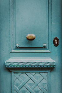 Close-up of closed door