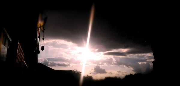 Low angle view of sky during sunset