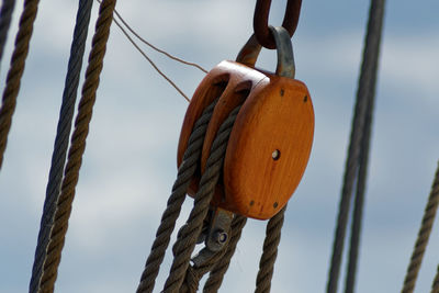 Close-up of ropes