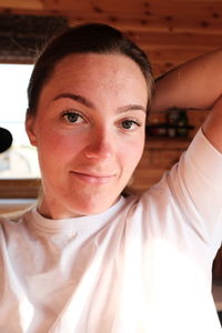 Close-up of young woman