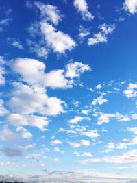 Low angle view of clouds in sky