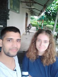 Portrait of a smiling young couple