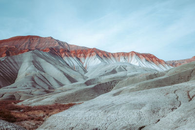 Scenic view of mountain against sky