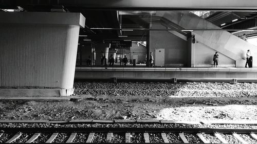 View of railroad station platform