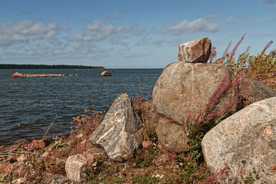 Scenic view of sea against sky