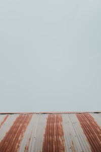 Low angle view of building against clear sky